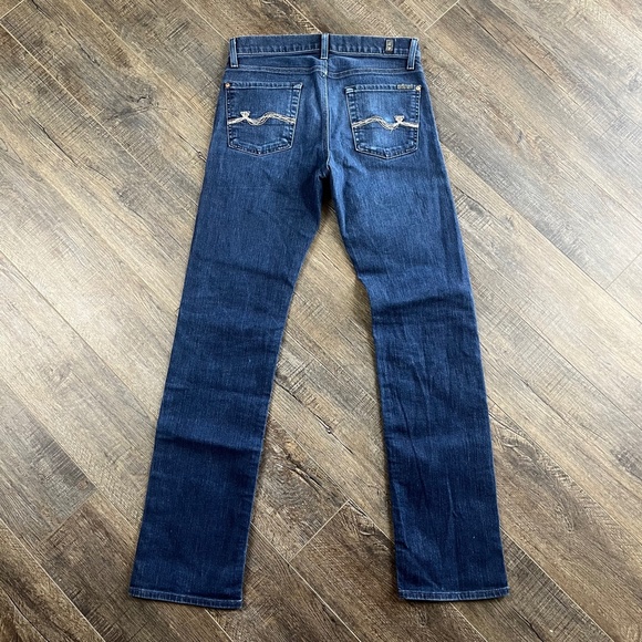 7 For All Mankind Slimmy Blue Jeans Pants Denim ((size 28)) - Picture 2 of 8